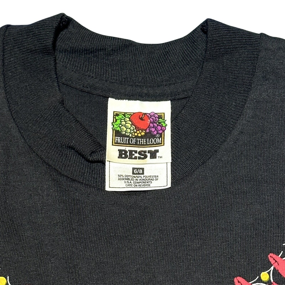 Vintage Louisiana Crawfish Boil Necklace‎ Puff Print T-Shirt Size 6/8 Youth - Picture 4 of 7